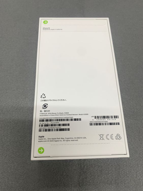 ̤������sim�ե꡼��iPhone15 128GB �֥�å���
