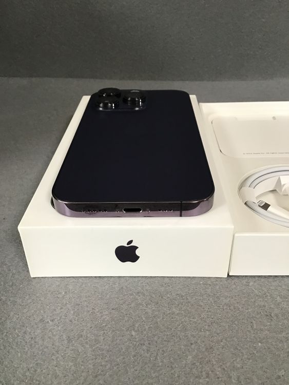 超美品 Appleストア版 SIMフリー iPhone14  Pro  256GB ディープパープル
