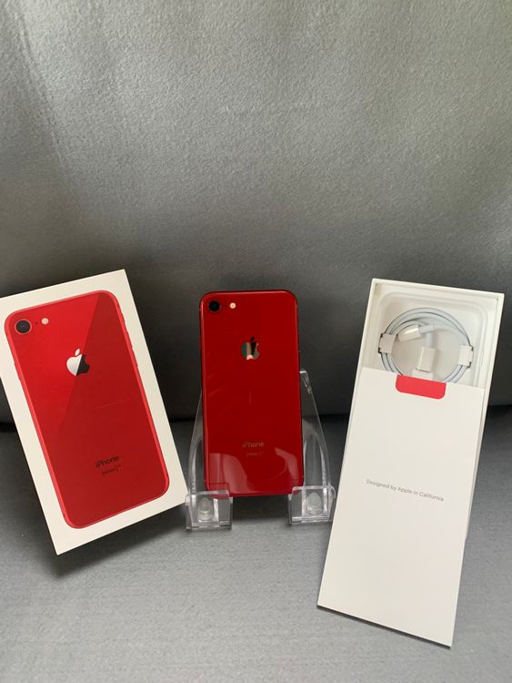 美品 国内版 SIMフリー iPhone8 64GB レッド色