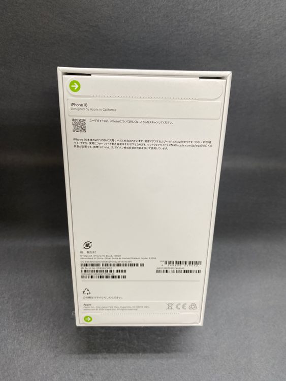 ����̤���� Apple���ȥ��� SIM�ե꡼ iPhone16 128GB �֥�å���