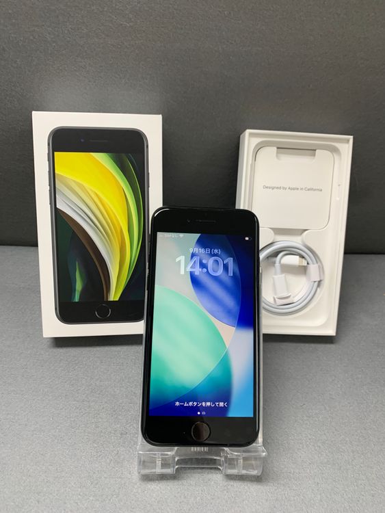 Ķ���� ������ SIM�ե꡼ iPhoneSE �裲���� 64GB �֥�å���