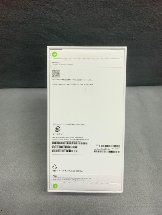 ����̤������Apple���ȥ��ǡ�SIM�ե꡼��iPhone17 256GB �֥�å���