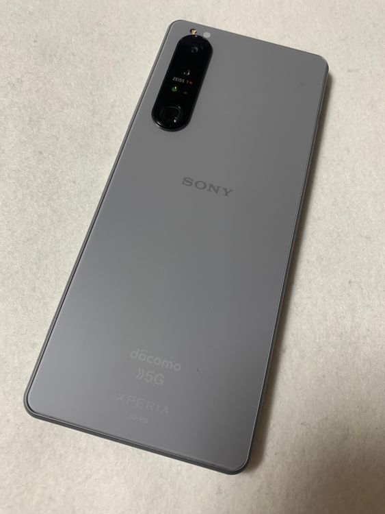 SIMフリー SONY Xperia 1 III ドコモ SO-51B グレー ムスビー｜超美品 ソニー XPERIA 1 III SO-51B SIMフリー グレー