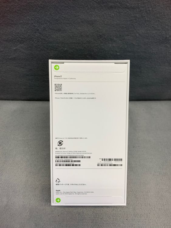 ����̤������Apple���ȥ��ǡ�SIM�ե꡼��iPhone17 512GB �ۥ磻�ȿ�