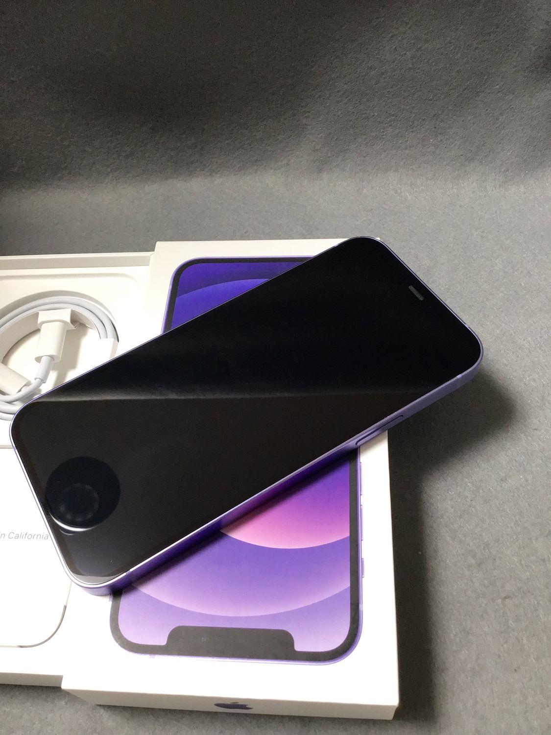 超美品 国内版 SIMフリー iPhone12 128GB パープル色 ムスビー|超美品 国内版 SIMフリー iPhone12 128GB パープル色