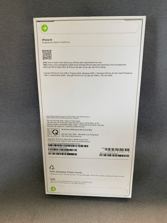 ����̤���� ������ SIM�ե꡼ iPhoneAir 256GB ���ڡ����֥�å���