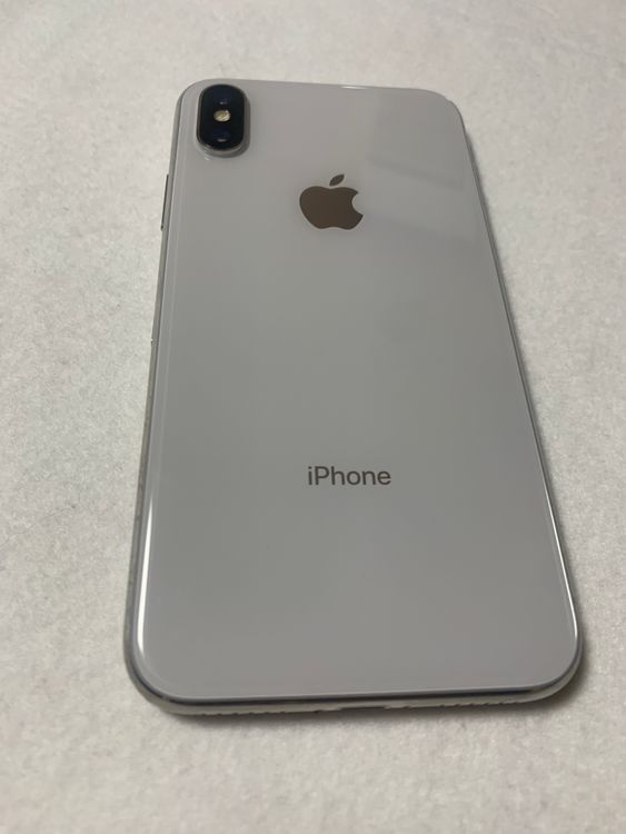 ムスビー｜美品 国内版 SIMフリー iPhoneX 64GB シルバー色
