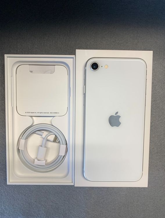 Ķ���� Apple���ȥ��� SIM�ե꡼ iPhone SE2  128GB �ۥ磻�ȿ�