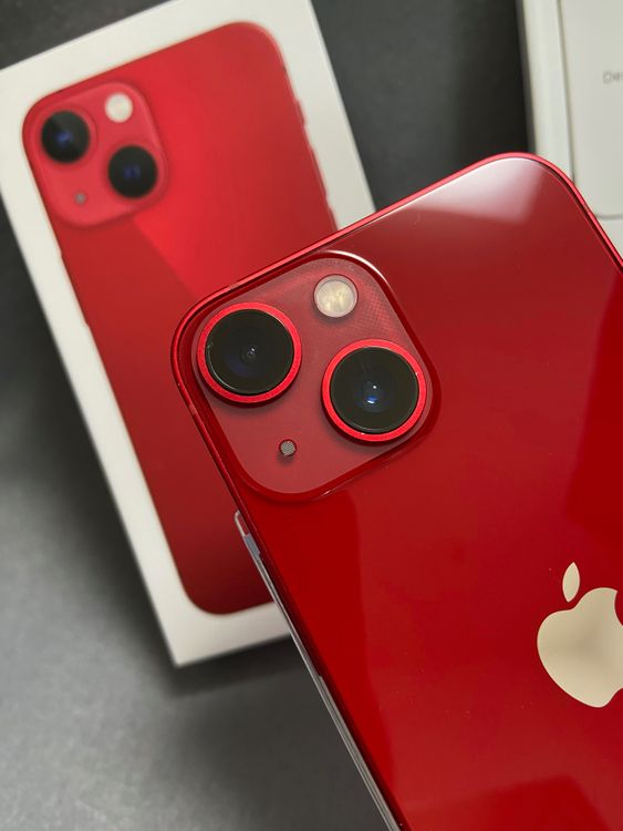 美品 国内版 SIMフリー iPhone13 mini 128GB レッド色