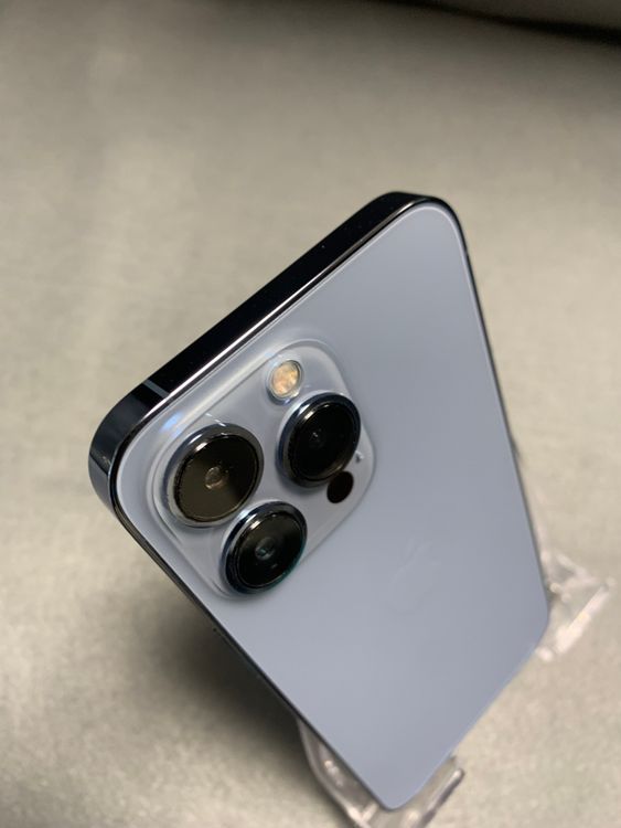 美品 Appleストア版 SIMフリー iPhone13 Pro 128GB シエラブルー色