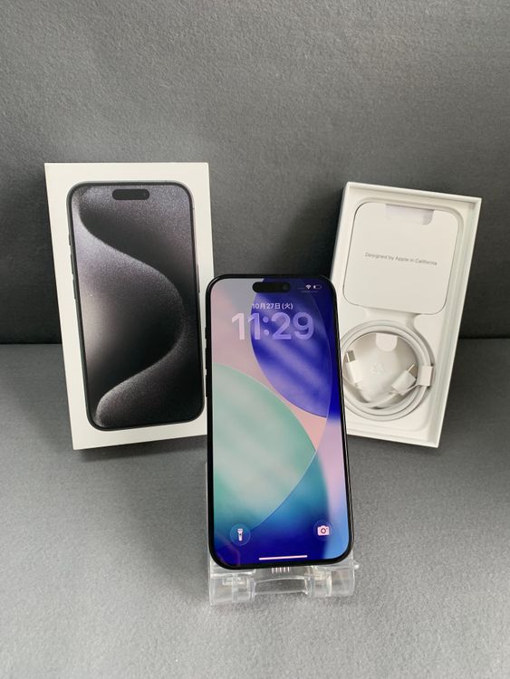 Ķ���� Apple���ȥ��� SIM�ե꡼ iPhone15 Pro 128GB �֥�å������˥��࿧