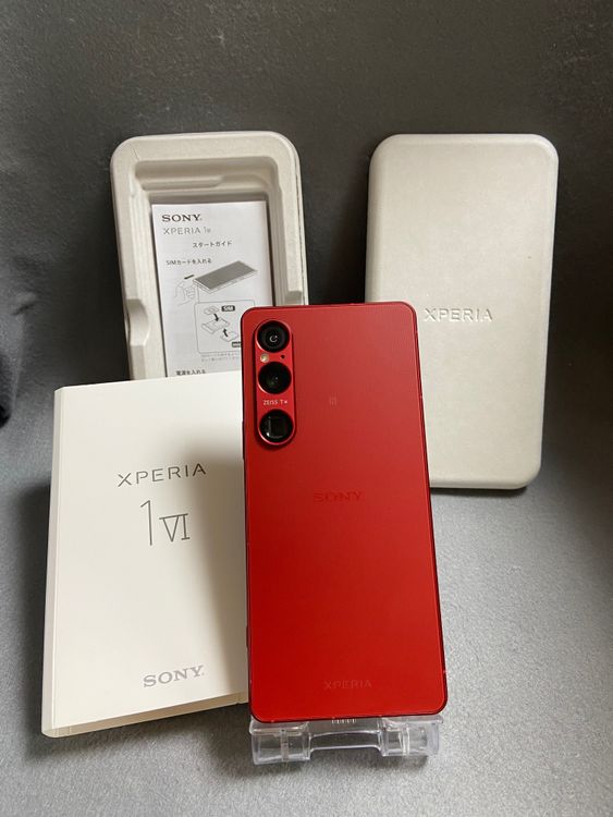 超美品 SIMフリー Xperia 1 VI ROM 512GB RAM 12GB スカーレット