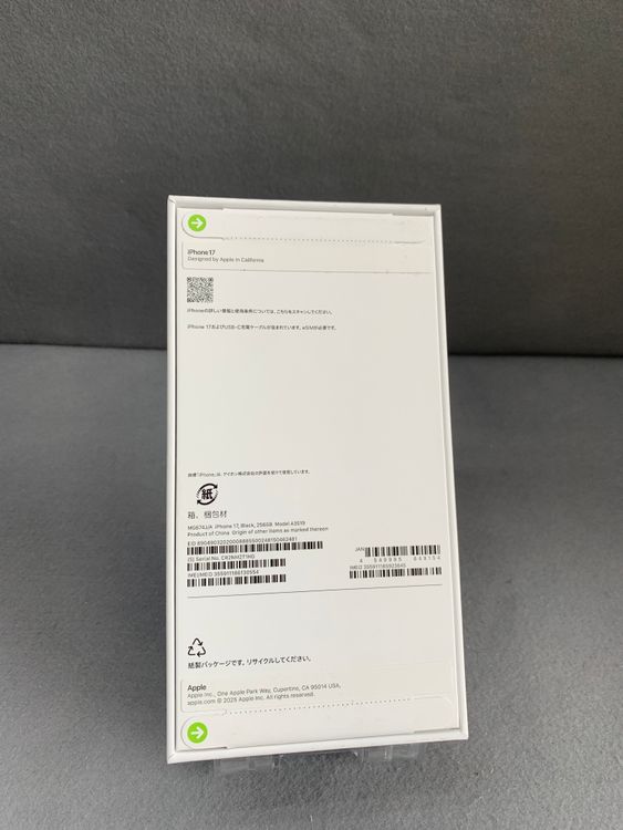 ����̤���� Apple���ȥ��� SIM�ե꡼ iPhone17 256GB �֥�å���