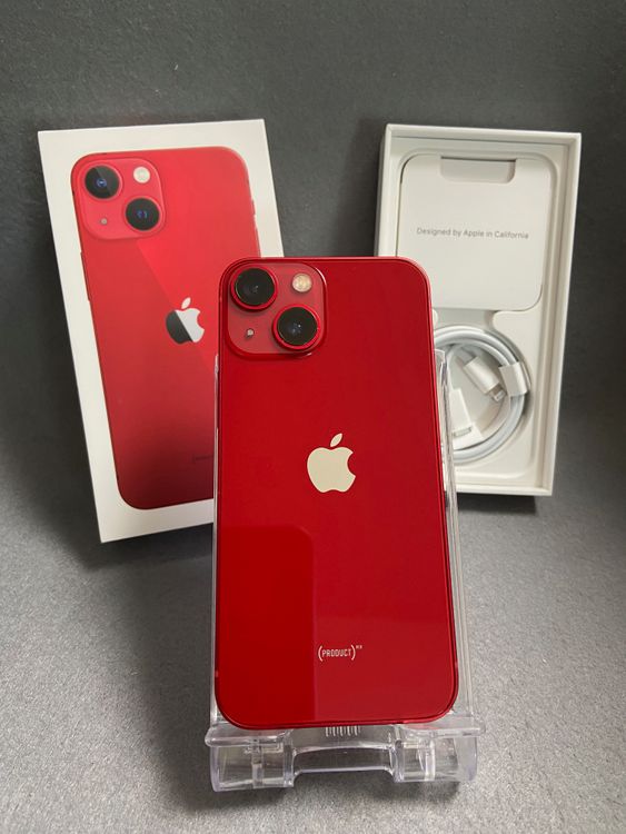 美品 国内版 SIMフリー iPhone13 mini 128GB レッド色