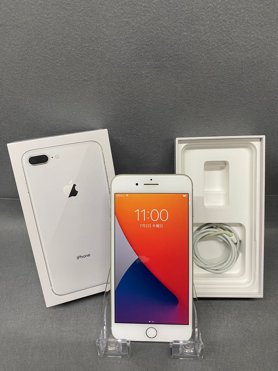 iPhone8 Plus 64GB SIMフリー　割れなし ムスビー｜美品 国内版 SIMフリー iPhone8 Plus 64GB シルバー色