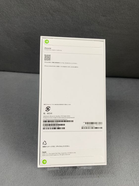 ����̤���� Apple���ȥ��� SIM�ե꡼ iPhone Air 1TB �������֥롼��