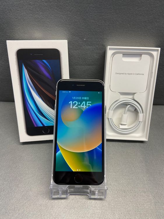 Ķ���� ������ SIM�ե꡼ iPhoneSE ��2���� 64GB �ۥ磻�ȿ�