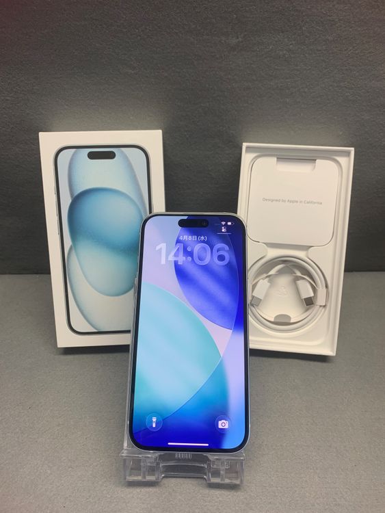���ʡ������ǡ�SIM�ե꡼��iPhone15 128GB �֥롼��