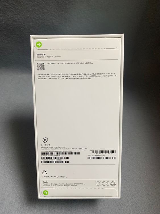 ̤ Appleȥ SIMե꡼ iPhone16 128GB ۥ磻ȿ