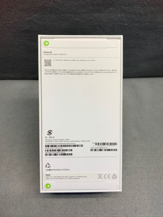 ����̤���� Apple���ȥ��� SIM�ե꡼ iPhone16 128GB �֥�å���