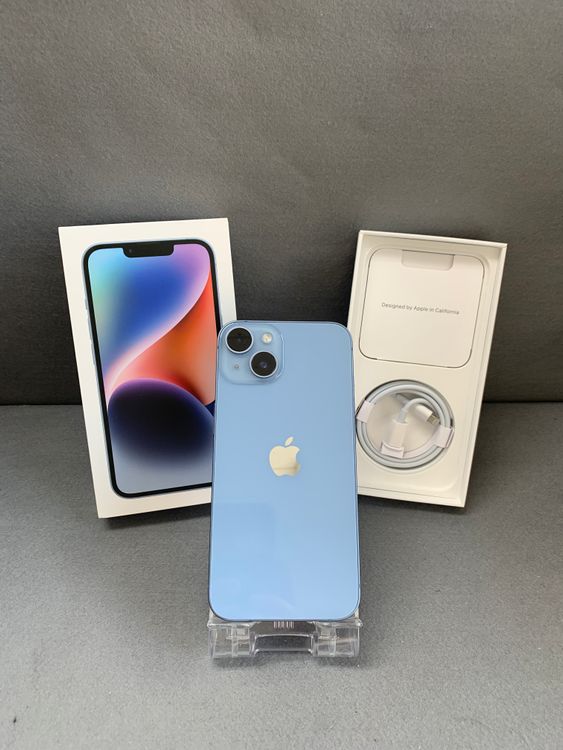 ���� Apple���ȥ��� SIM�ե꡼ iPhone14 128GB �֥롼��