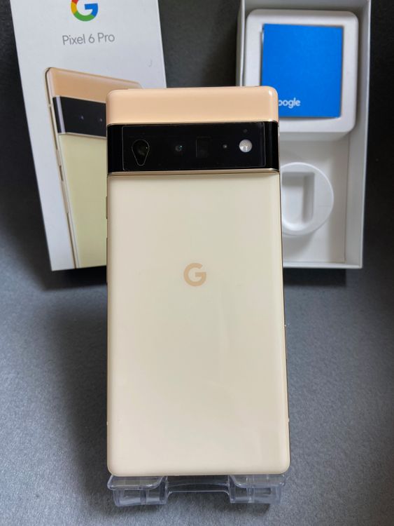 超美品 国内版 SIMフリー Google pixel 6 Pro 128GB ソーダサニー色