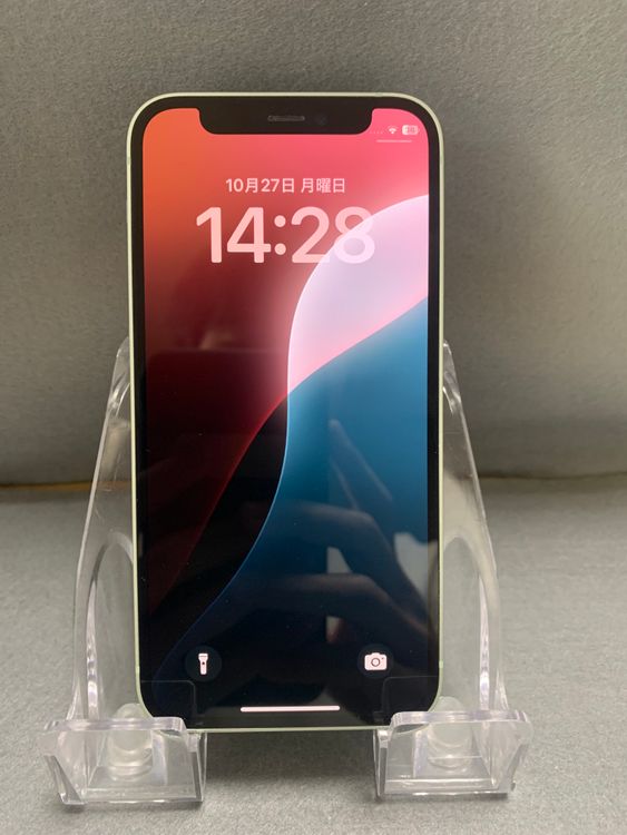 美品 国内版 SIMフリー iPhone12 mini 64GB グリーン色