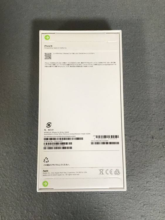 ̤AppleȥǡSIMե꡼iPhone16  128GB ۥ磻ȿ