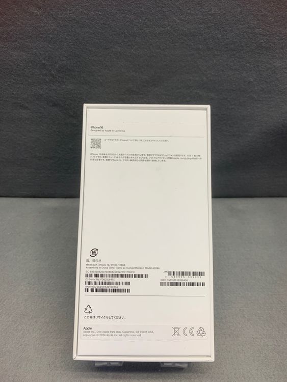 ����̤���� ������ SIM�ե꡼ iPhone 16 128GB �ۥ磻�ȿ�