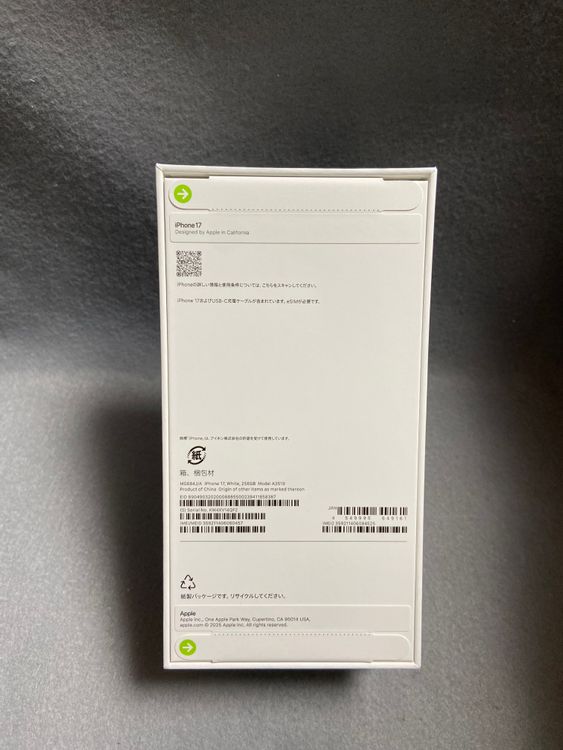 ����̤���� Apple�� SIM�ե꡼ iPhone 17 256GB �ۥ磻�ȿ�