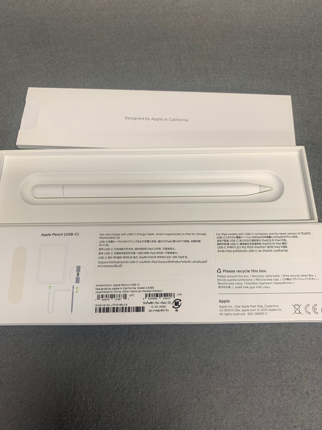 Apple Pencil（USB-C） ホワイト 白 純正 Caneta original Apple Pencil (usb-c) | Frete grátis