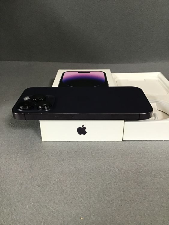 超美品 Appleストア版 SIMフリー iPhone14  Pro  256GB ディープパープル