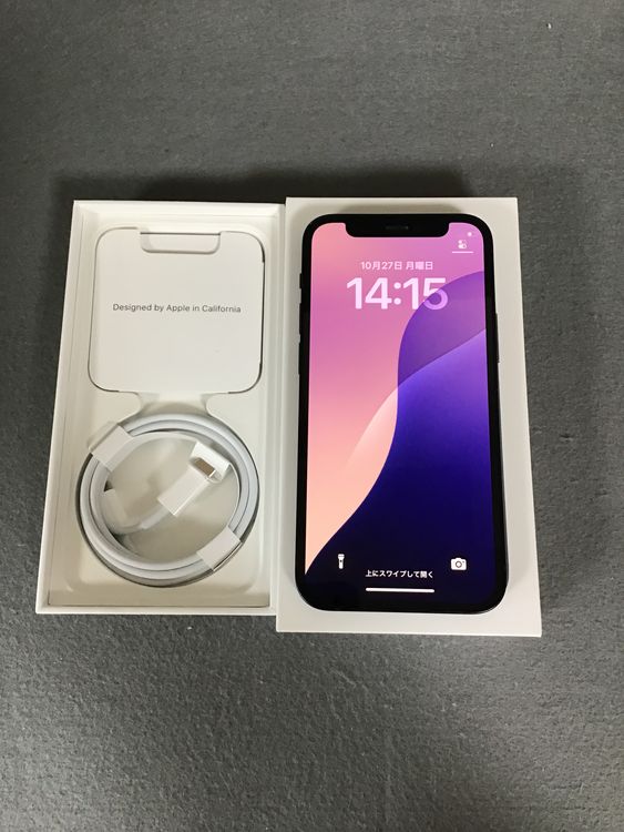 美品 国内版 SIMフリー iPhone12 mini  64GB ブラック色