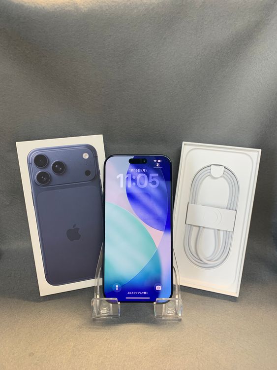 Ķ���� Apple���ȥ��� SIM�ե꡼ iPhone17 Pro Max 256GB �֥롼��