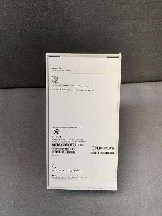 ����̤���� Apple���ȥ��� SIM�ե꡼ iPhone17 Pro 256GB �����ݾ�ͭ