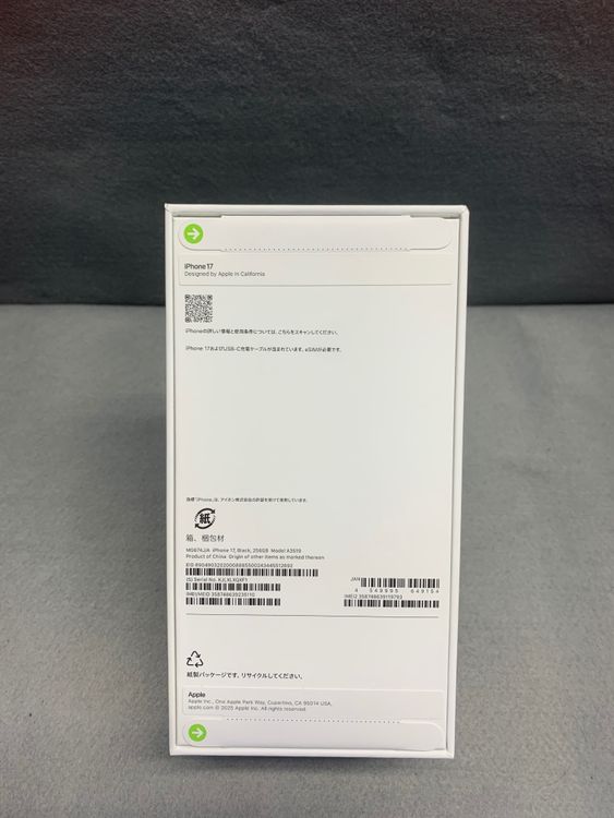 ����̤������Apple���ȥ��ǡ�SIM�ե꡼��iPhone17 256GB �֥�å���