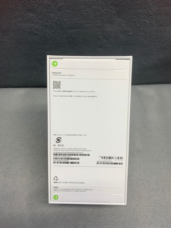 ����̤���� Apple���ȥ��� SIM�ե꡼ iPhone17e 256GB �ۥ磻�ȿ�