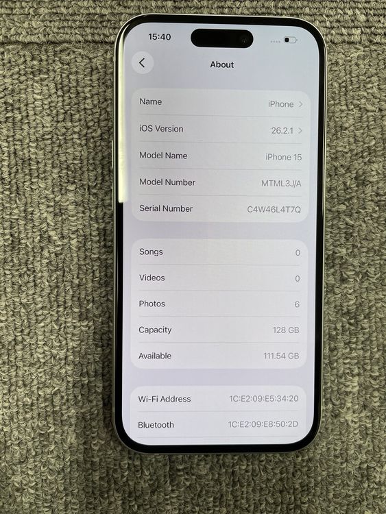 IPhone 15-128GB-�Хåƥ꡼100%�Ǥ���