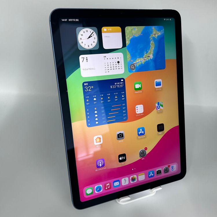 iPad Air ��5���� Wi-Fi+CELL 256GB �֥롼 B��� �Хåƥ꡼100%