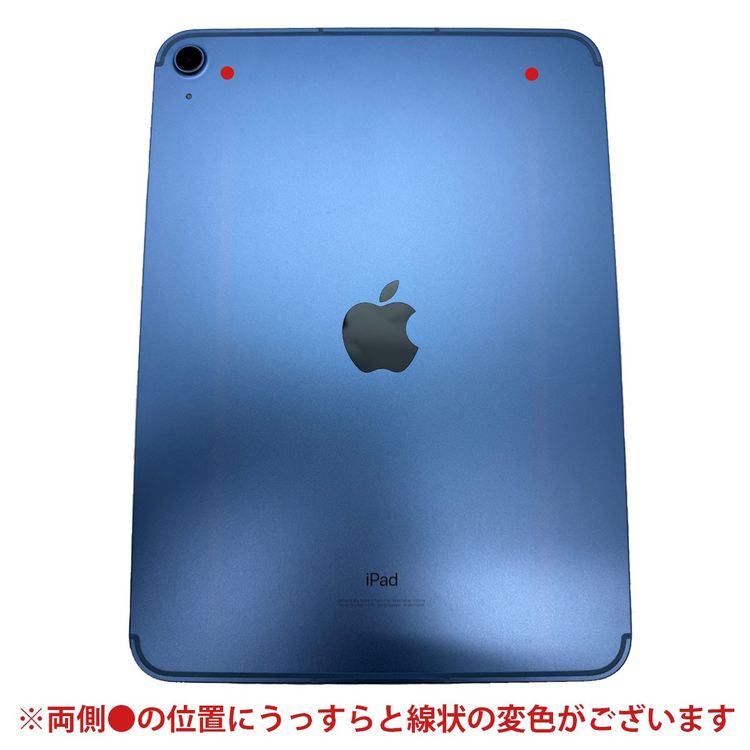iPad 第10世代 Wi-Fi + Cellularモデル 64GB 色抜けあり