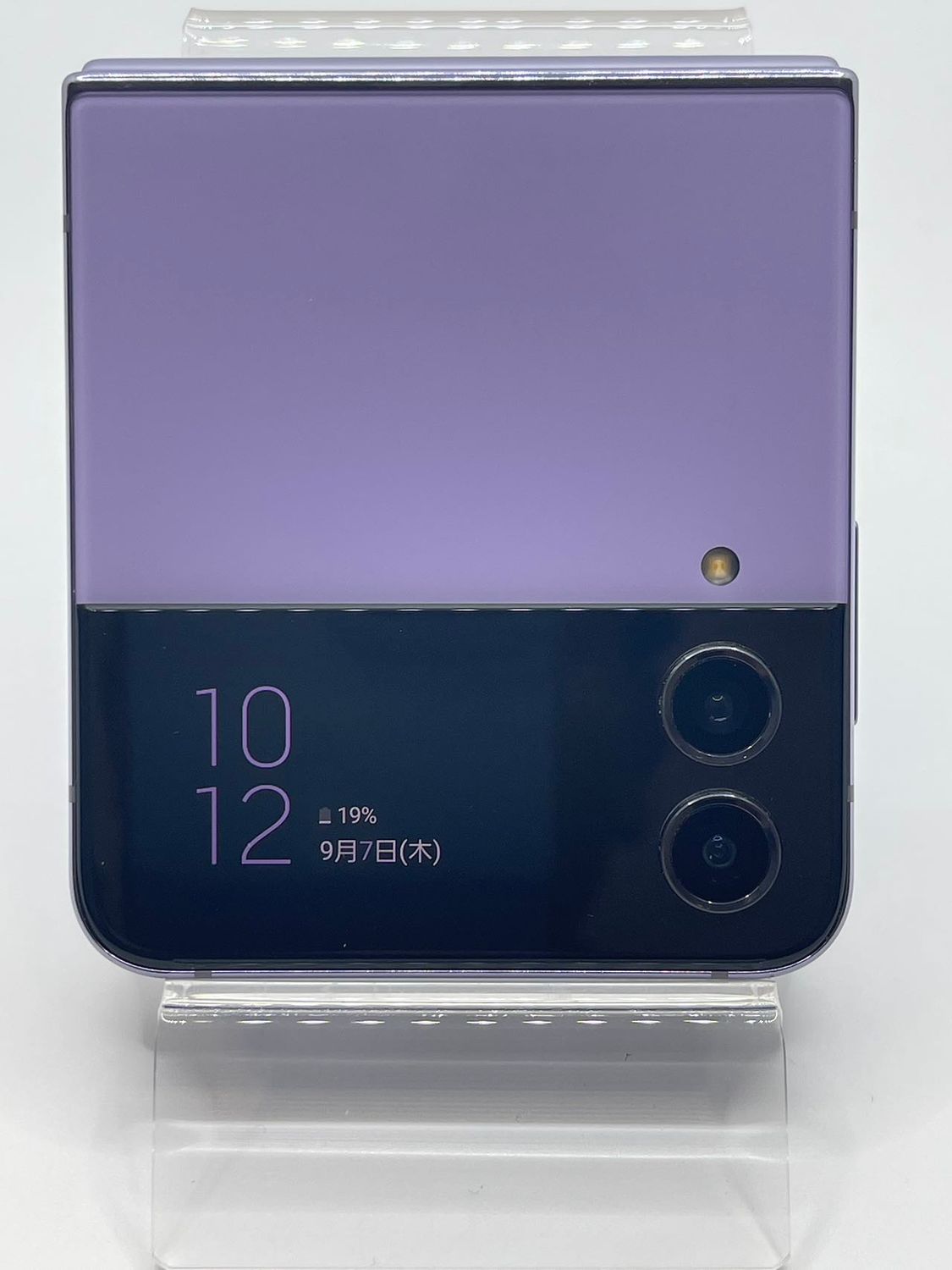 超美品 SIMフリー Galaxy Z Flip4 パープル M666 