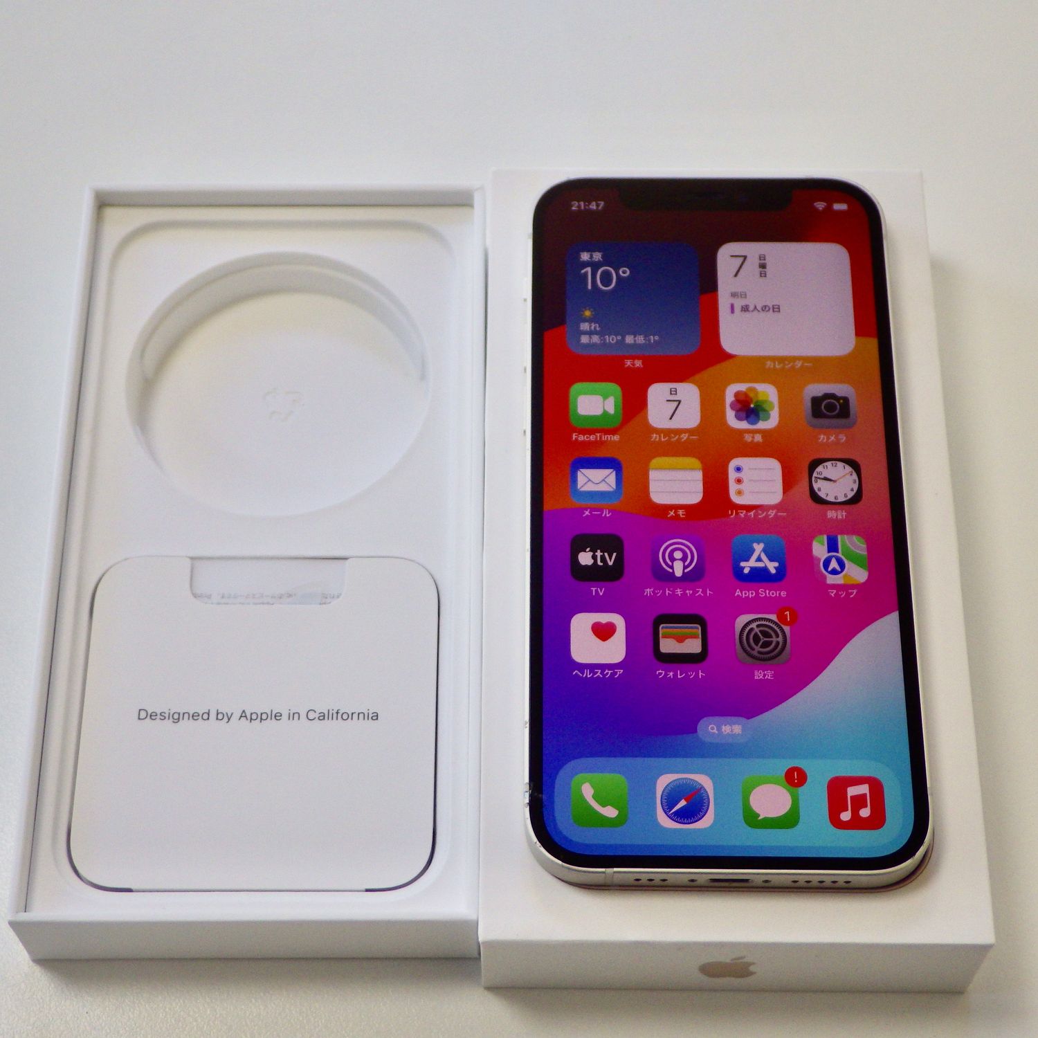 Apple iPhone 12 バッテリー85% 本体　SIMフリー　ホワイト ムスビー｜【バッテリー85%】iPhone 12 64GB ホワイト SIMフリー