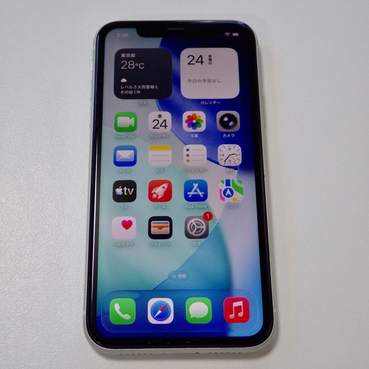 SIM�ե꡼ iPhone11 128GB ����83% �ۥ磻�� ����̵��