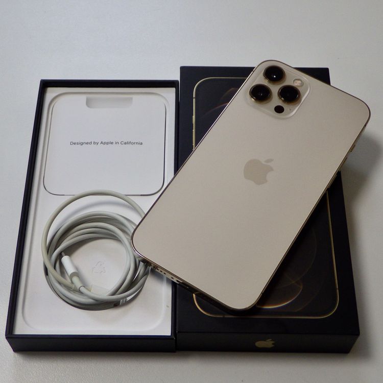 Ķ���� SIM�ե꡼ iPhone12 Pro Max 128GB ����100% gold ����̵��
