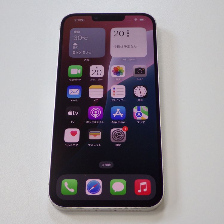 SIM�ե꡼ iPhone14 Plus 256GB �ۥ磻�� ����100% ����̵��