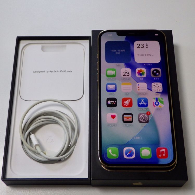 Ķ���� SIM�ե꡼ iPhone12 Pro Max 128GB ����100% gold ����̵��