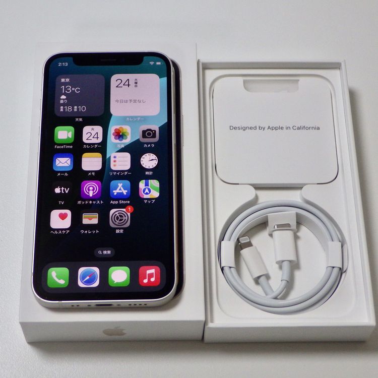 SIM�ե꡼ iPhone12 mini 64GB �ۥ磻�� ����84% ����̵��