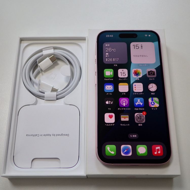 Ķ���� SIM�ե꡼ iPhone15 128GB �ԥ� ����100% ����̵��