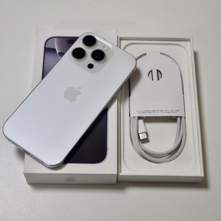 ����Ʊ�� SIM�ե꡼ iPhone16Pro 256GB �ۥ磻�� ����100%