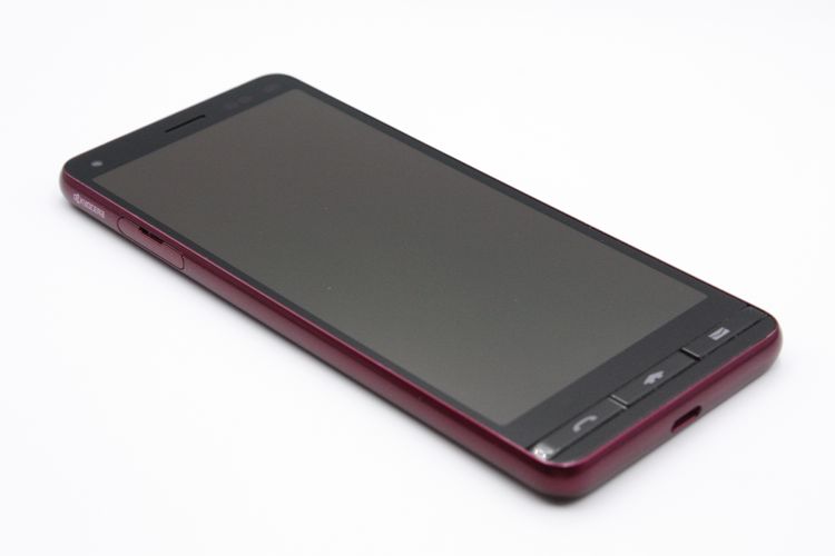 ムスビー｜訳あり特価 BASIO4 KYV47 SIMロック解除済み ワインレッド C